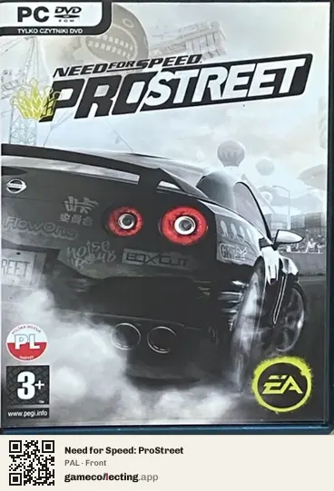 Need for Speed: ProStreet Computer, PAL box front