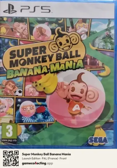 Super Monkey Ball Banana Mania PlayStation 5, France box front