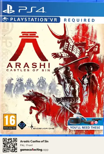 Arashi: Castles of Sin PlayStation 4, PAL box front