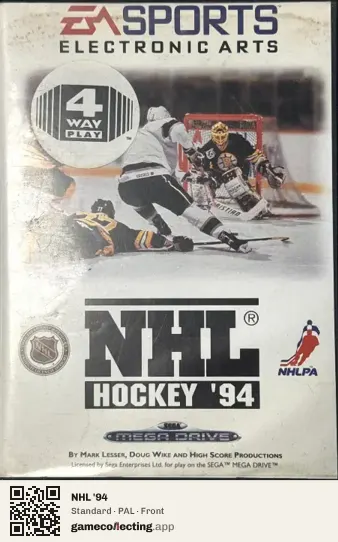 NHL '94 Sega Mega Drive / Genesis, PAL box front