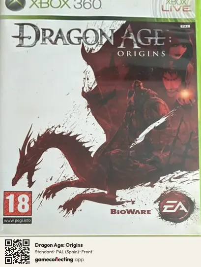 Dragon Age: Origins Xbox 360, Spain box front