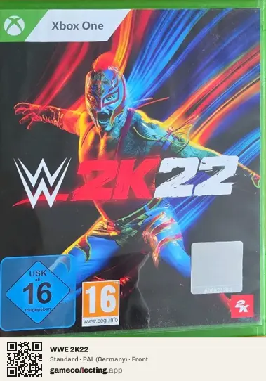 WWE 2K22 Xbox One, Germany box front