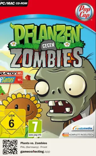 Plants vs. Zombies Computer, Germany box front