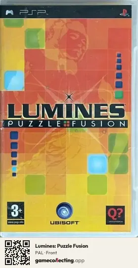 Lumines: Puzzle Fusion PlayStation Portable, PAL box front