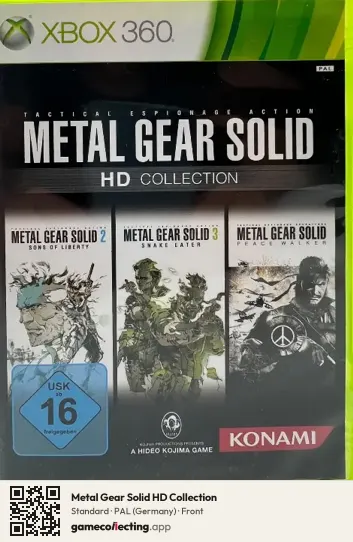 Metal Gear Solid HD Collection Xbox 360, Germany box front