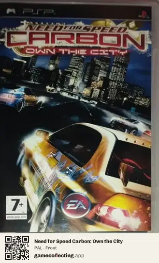 Need for Speed Carbon: Own the City PlayStation Portable, PAL box front