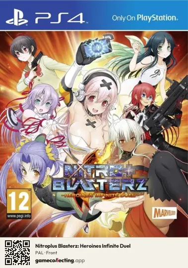 Nitroplus Blasterz: Heroines Infinite Duel PlayStation 4, PAL box front