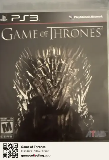 Game of Thrones PlayStation 3, NTSC box front