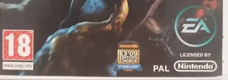 Dead Space: Extraction, the PEGI square on its front