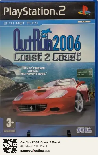 OutRun 2006: Coast 2 Coast PlayStation 2, PAL box front