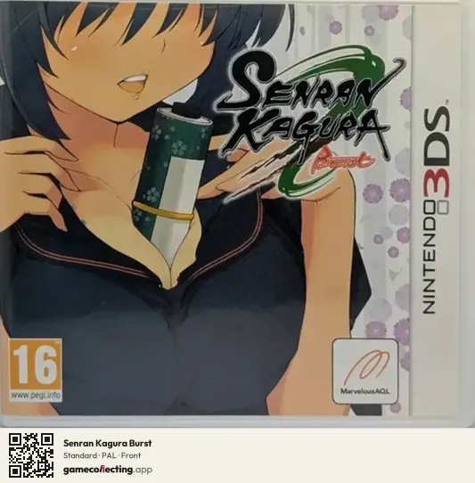 Senran Kagura Burst Nintendo 3DS, PAL box front
