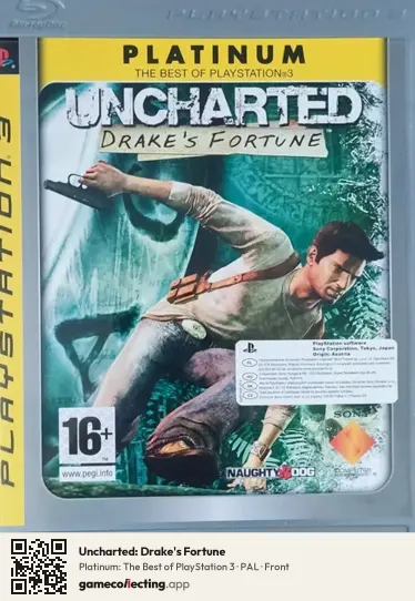 Uncharted: Drake's Fortune PlayStation 3, PAL box front