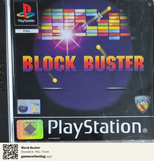 Block Buster PlayStation, PAL box front