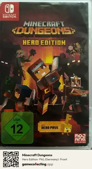 Minecraft Dungeons Nintendo Switch, Germany box front