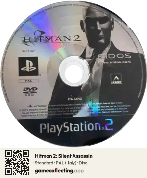 Hitman 2: Silent Assassin PlayStation 2, PAL disc