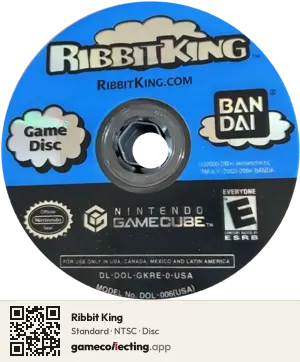 Ribbit King Nintendo GameCube, NTSC disc