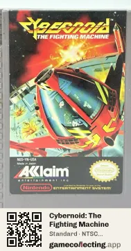 Cybernoid: The Fighting Machine Nintendo Entertainment System, NTSC cartridge label