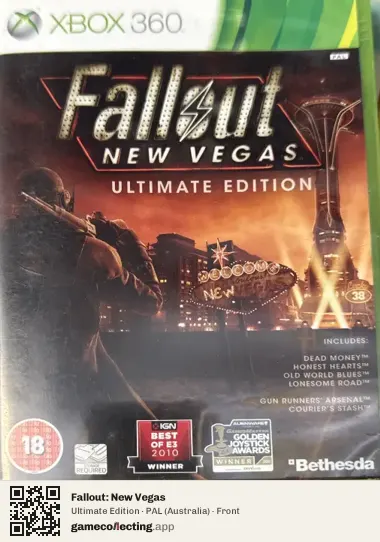 Fallout: New Vegas Xbox 360, Australia box front