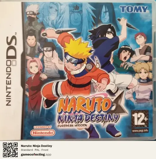 Naruto: Ninja Destiny Nintendo DS, PAL box front
