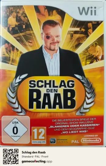 Schlag den Raab Nintendo Wii, PAL box front
