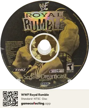 WWF Royal Rumble Sega Dreamcast, NTSC disc