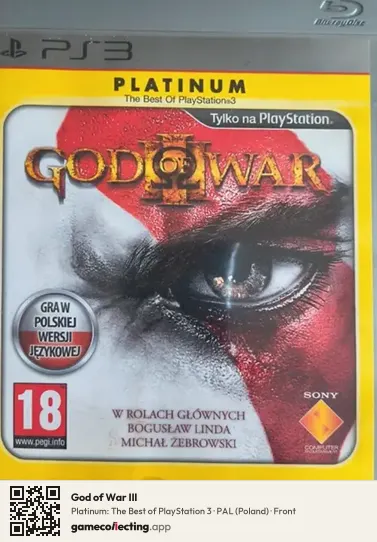 God of War III PlayStation 3, Poland box front