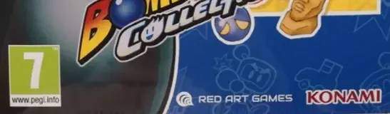 Super Bomberman Collection, the PEGI square on its front
