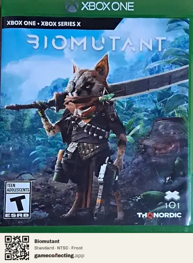 Biomutant Xbox One, NTSC box front