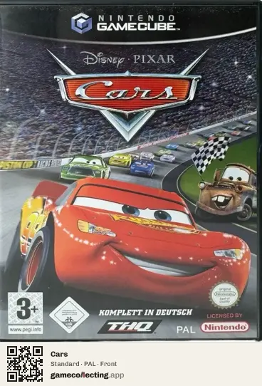 Cars Nintendo GameCube, PAL box front