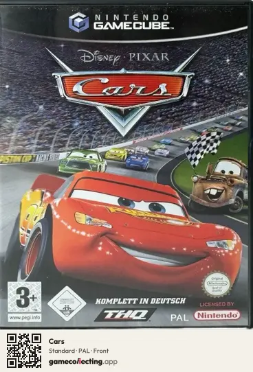 Cars Nintendo GameCube, PAL box front