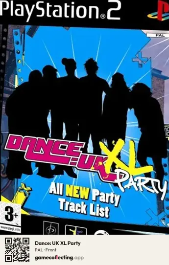 Dance: UK XL Party PlayStation 2, PAL box front