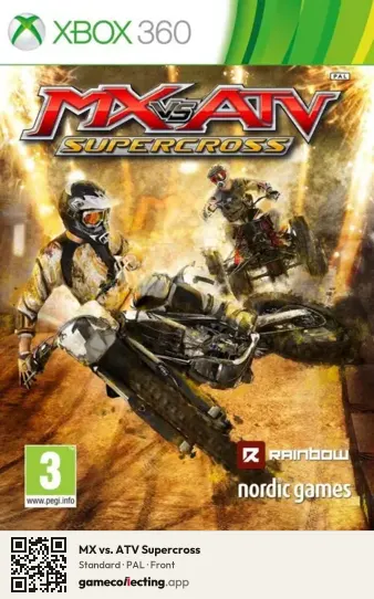 MX vs. ATV Supercross Xbox 360, PAL box front
