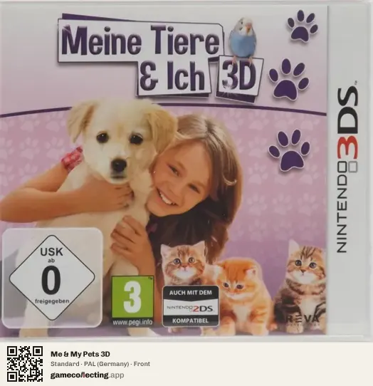 Me & My Pets 3D Nintendo 3DS, Germany box front