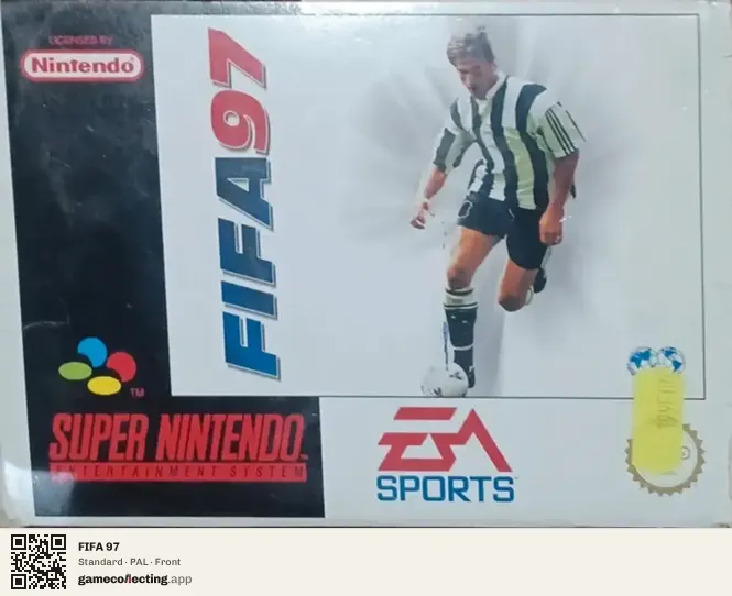 FIFA 97 Super Nintendo Entertainment System, PAL box front