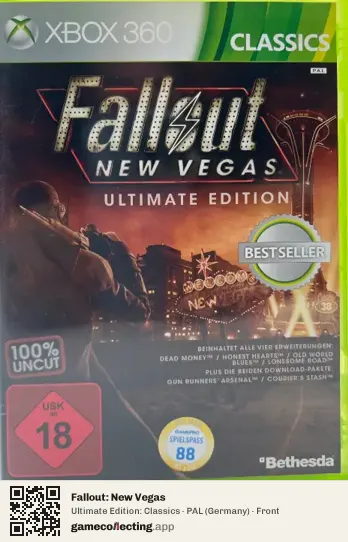 Fallout: New Vegas Xbox 360, Germany box front