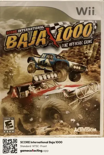 SCORE International Baja 1000 Nintendo Wii, NTSC box front