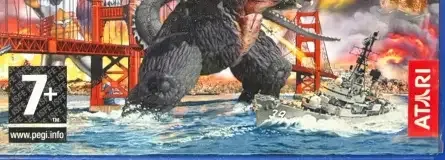 Godzilla: Save the Earth, the PEGI square on its front