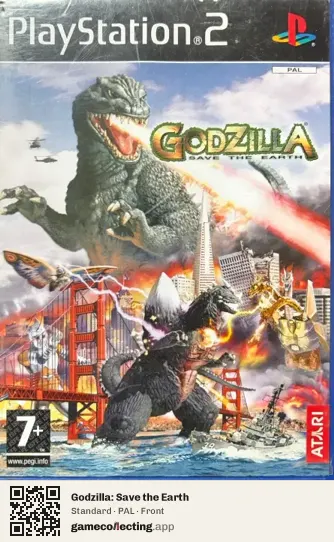 Godzilla: Save the Earth PlayStation 2, PAL box front