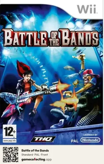 Battle of the Bands Nintendo Wii, PAL box front