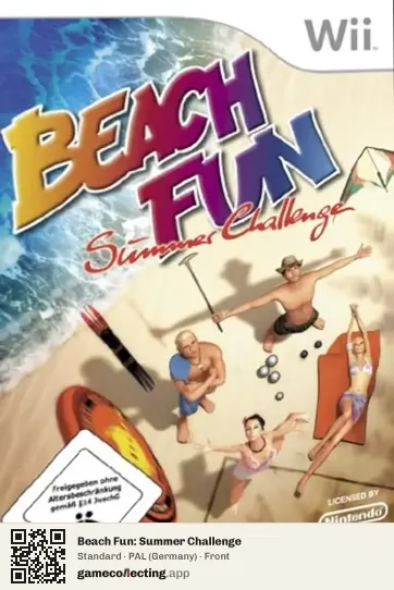 Beach Fun: Summer Challenge Nintendo Wii, Germany box front