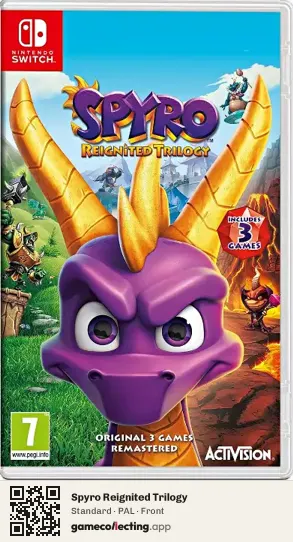 Spyro Reignited Trilogy Nintendo Switch, PAL box front