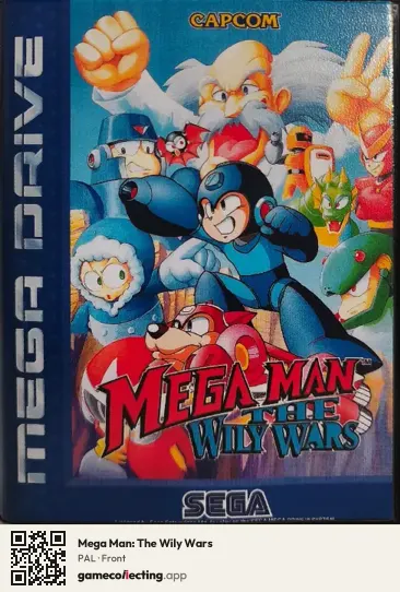 Mega Man: The Wily Wars Sega Mega Drive / Genesis, PAL box front