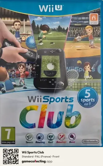Wii Sports Club Nintendo Wii U, France box front