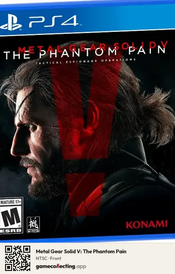 Metal Gear Solid V: The Phantom Pain PlayStation 4, NTSC box front