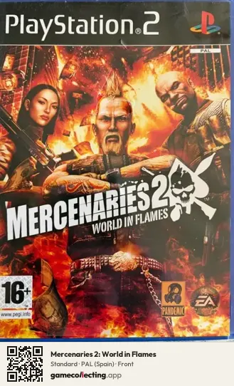 Mercenaries 2: World in Flames PlayStation 2, Spain box front