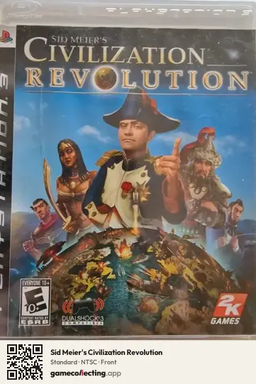Sid Meier's Civilization Revolution PlayStation 3, NTSC box front