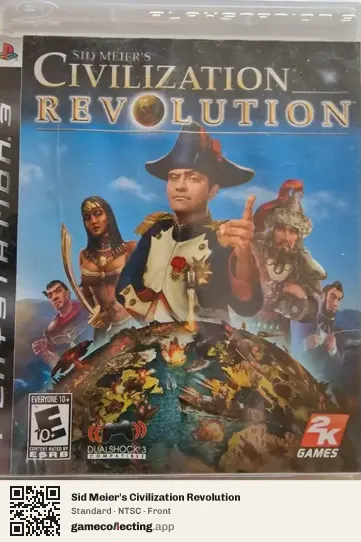 Sid Meier's Civilization Revolution PlayStation 3, NTSC box front