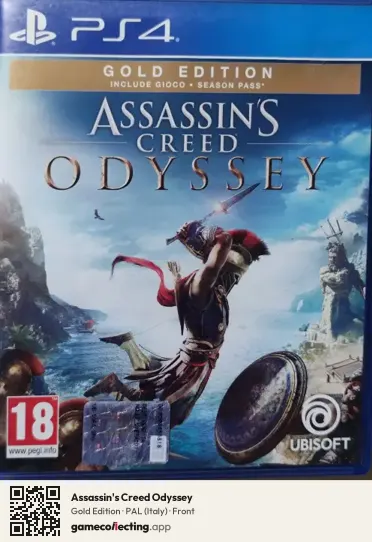 Assassin's Creed Odyssey PlayStation 4, Italy box front