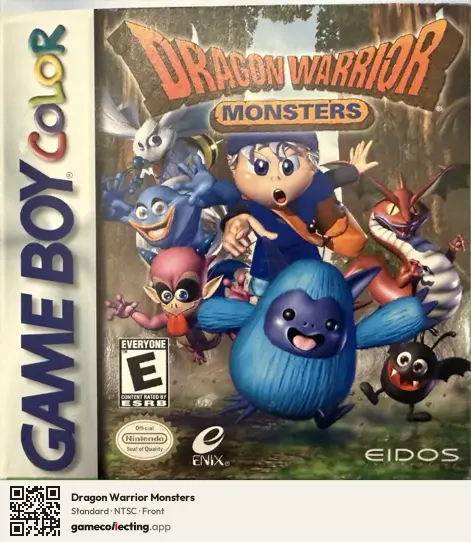 Dragon Warrior Monsters Game Boy Color, NTSC box front