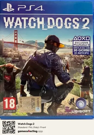Watch Dogs 2 PlayStation 4, Italy box front
